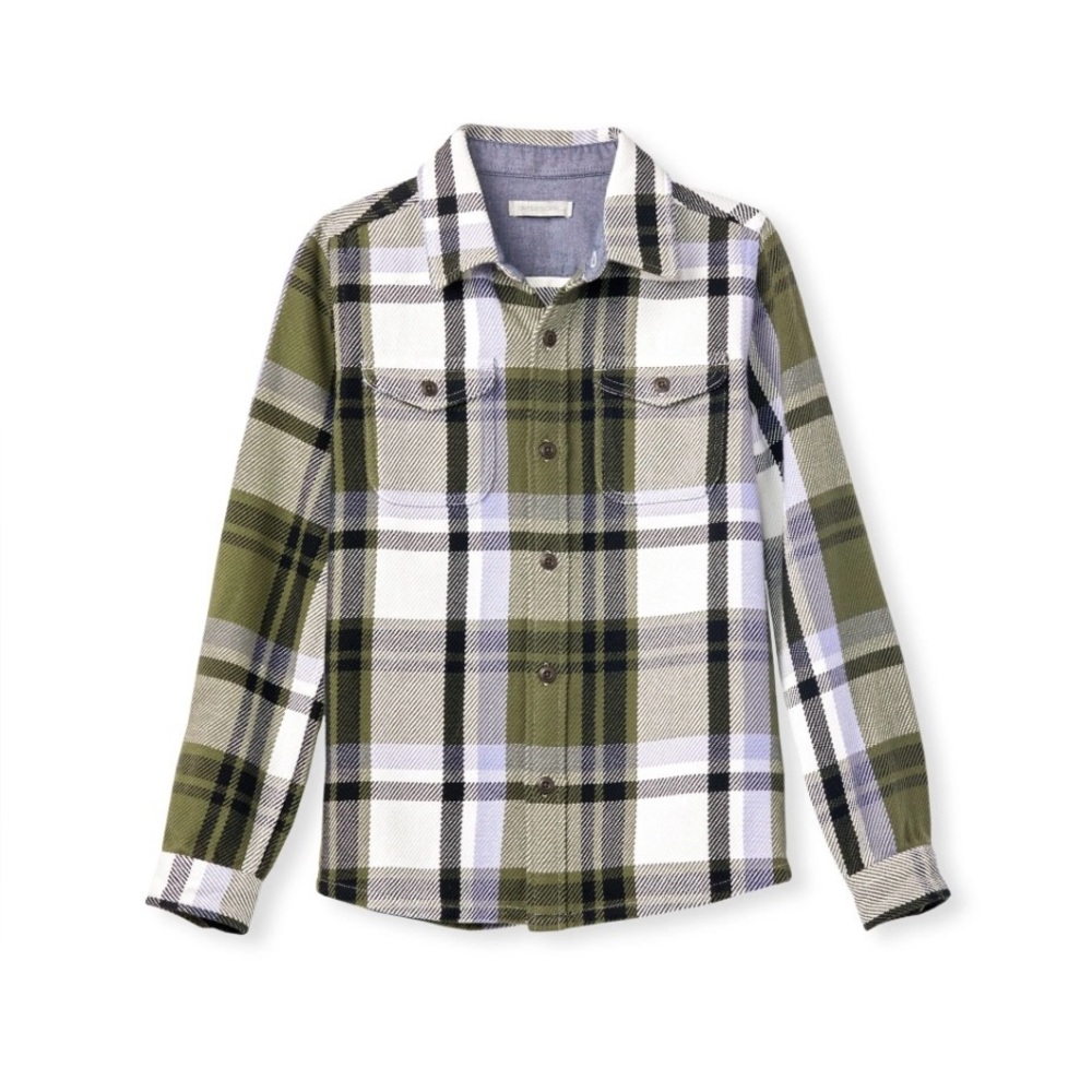 Outerknown Kids Organic Cotton Blanket Shirt Size LG